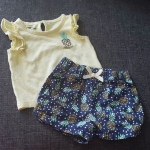 Short set outfit, 12 months